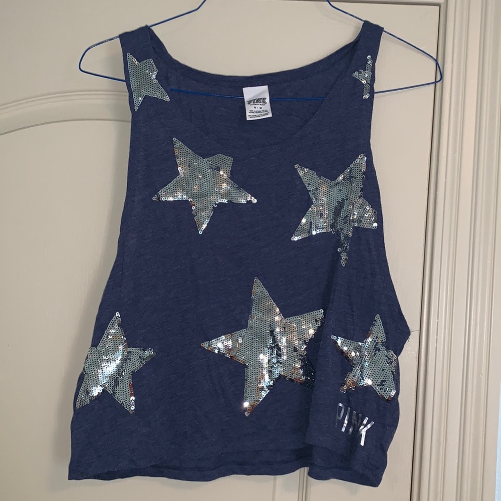 Star sequin tank